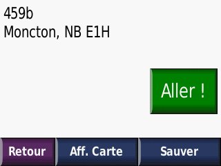 &eacute;cran adresse trouv&eacute;e