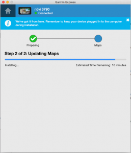 Mise à jour de la cartographie avec Garmin Express