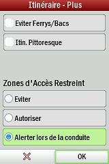 copilot option itineraire