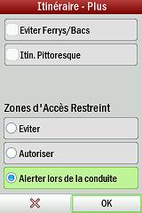 copilot option itineraire