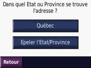 entrer la province ou l'état