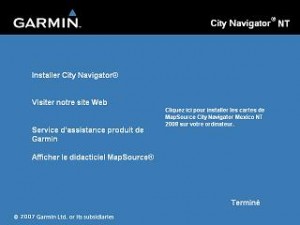 installation City Navigator NT