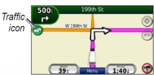 garmin traffic icone