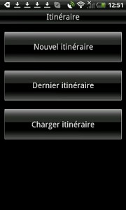 gestion d'un itinéraire
