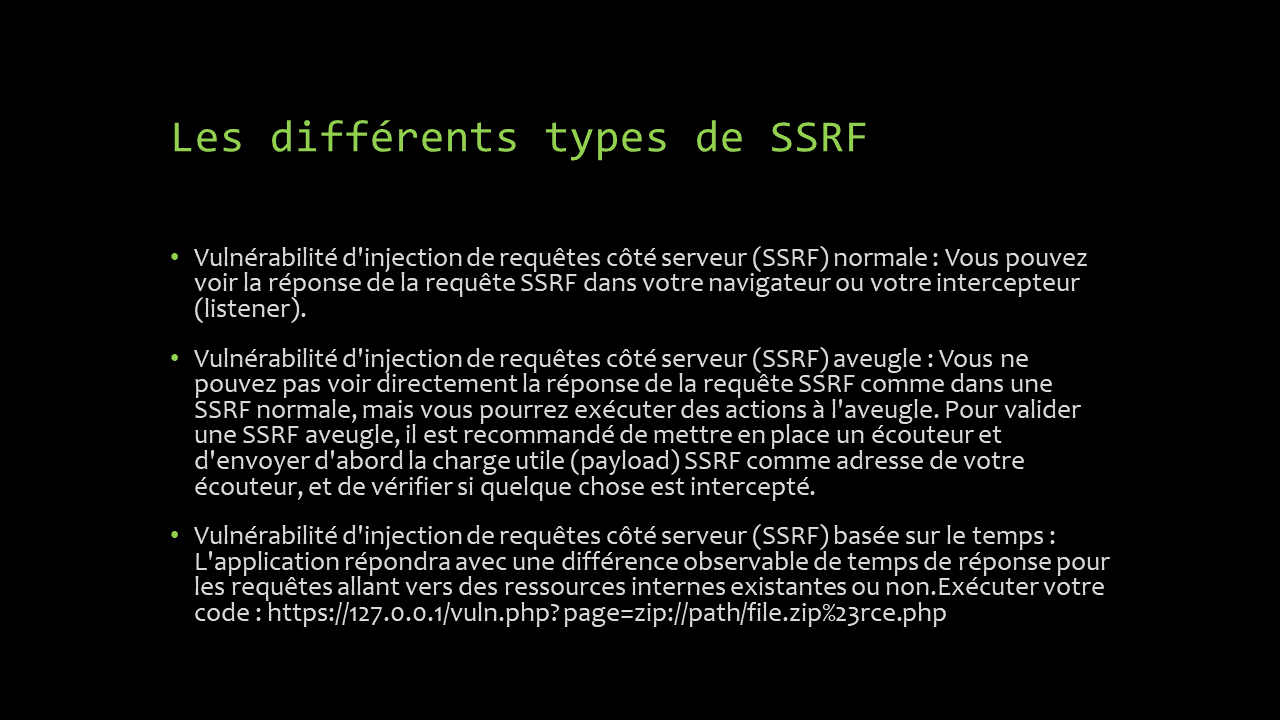 Vulnérabilité SSRF (Server Side request forgery)